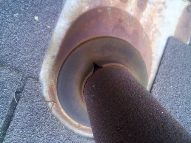 rusted roof vent boot