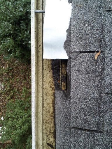 damaged roof shingle repair