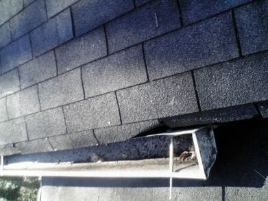 gutter pulling away from roof